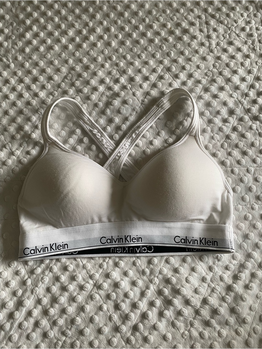 Calvin Klein Modern Cotton Lined Bralette w/ Built In Padding